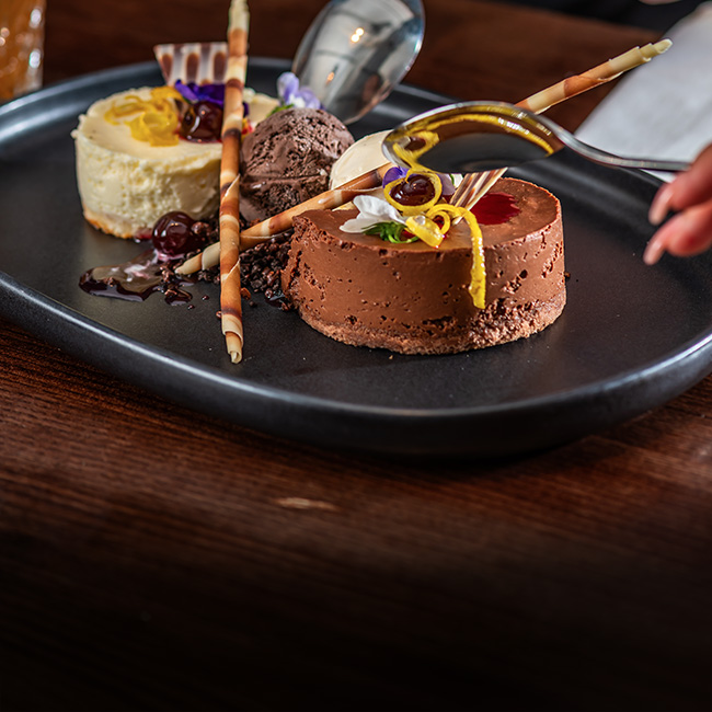 Dessert menu at The Bathampton Mill