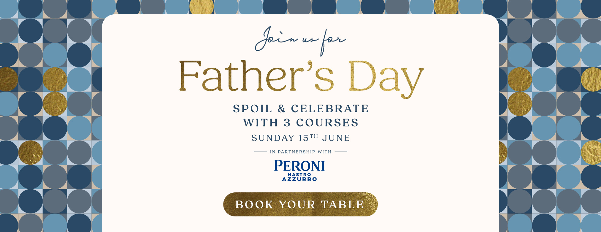 Father’s Day menu Bath