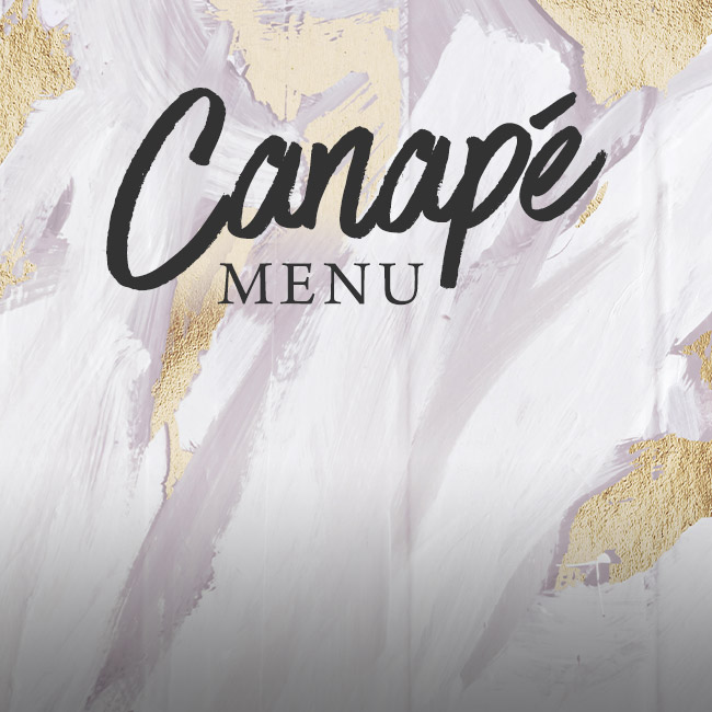 Canapé menu at The Bathampton Mill
